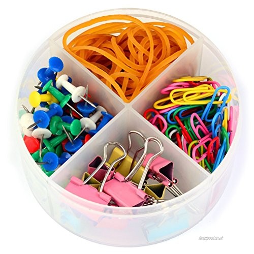 Clips, Push Pins, and Rubber Bands